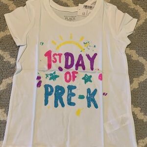 Girls 4t 1st day of preschool shirt NWT